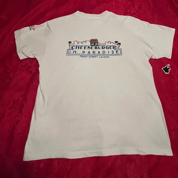 Cheeseburger In Paradise Front Street Lahaina Single Stitch Made In USA Maui VTG - Picture 10 of 12
